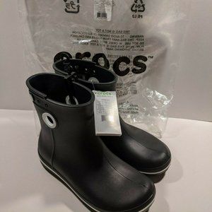 Crocs Rubber Women's Jaunt Shorty Boot Black White